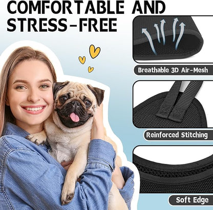 Supet Dog Grooming Hammock Harness for Cats Dogs, Relaxation Pet Grooming Hammock Restraint Dog & Small Animal Leashes Sling for Grooming Helper for Nail Trimming Clipping S