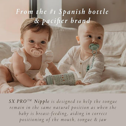 Suavinex Bonhomia SX PRO Physiological Pacifier, Supports Breastfeeding Babies 0-6 Months,