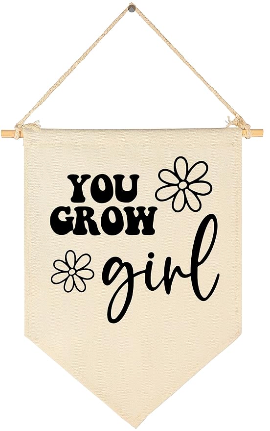 You Grow Girl-Daisy Decor-Flag Sign Gifts for Baby Newborn Boys
