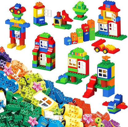 Large Building Blocks Set, 94 Pcs Classic Big Blocks STEM Toy Bricks 3,4,5,6,7,8+