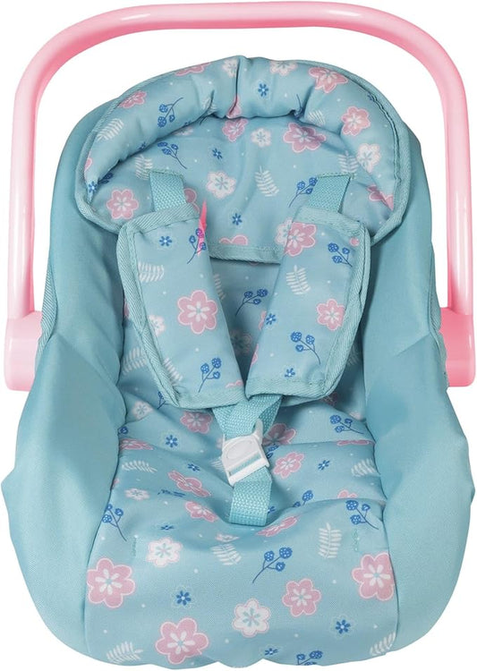 Adora Baby Doll Car Seat with with Removable Seat Cover - Machine Washable, Fits Most Dolls & Plush Animals Up to 20” 2+ -