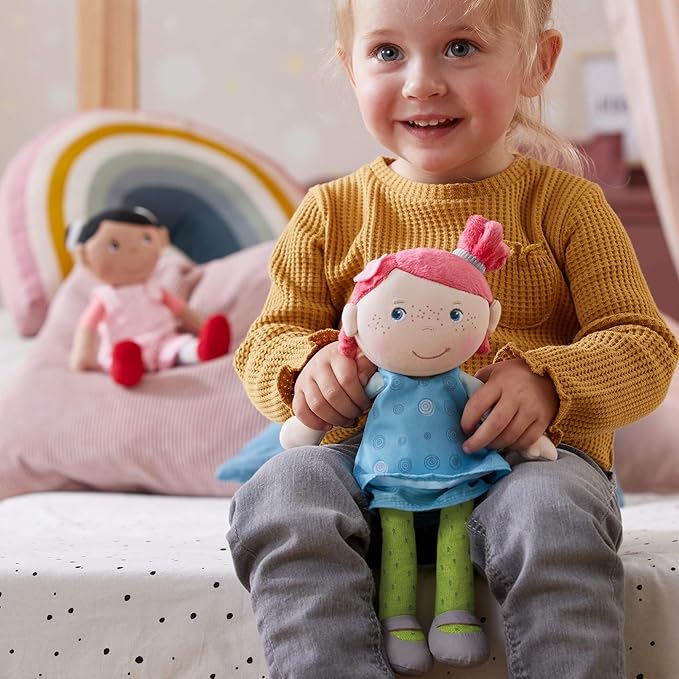 HABA Snug Up Philine - 10" Soft Doll, Machine Washable - Perfect Snuggly First Soft Baby Doll and Toddler Baby Doll for 18 Months and Up