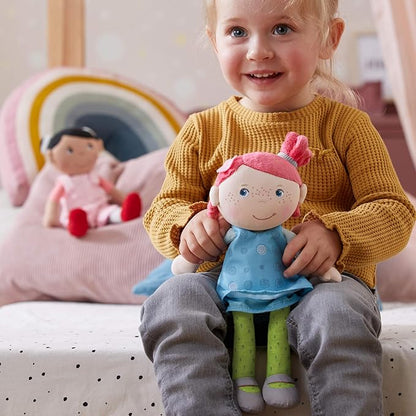 HABA Snug Up Philine - 10" Soft Doll, Machine Washable - Perfect Snuggly First Soft Baby Doll and Toddler Baby Doll for 18 Months and Up