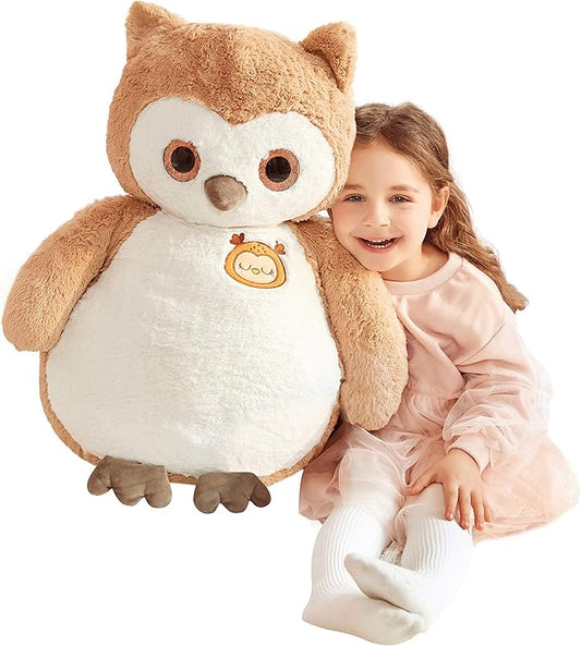 IKASA Giant Owl Stuffed Animal Jumbo Owl Plush Toy 23 inches
