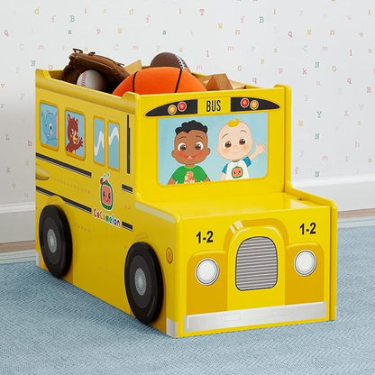 Delta Children CoComelon School Bus Toy Box + Delta Children