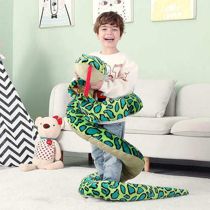 IKASA Giant Snake Stuffed Animal Plush Toy,106" Large Cobra Cute Jumbo Soft Toys