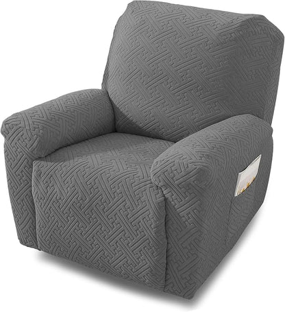NORTHERN BROTHERS Recliner Chair Covers, Lazy Boy Recliner Covers, Stretchy Cover for Recliner Chairs, Light Gray