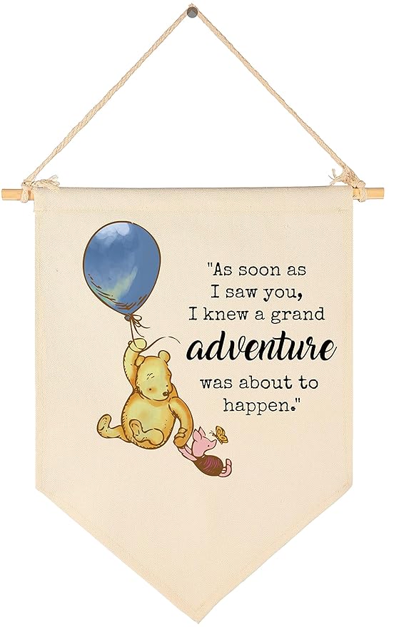 Winie Nursery Flag the Pooh,Nursery Wall Decor