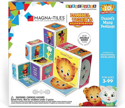 CreateOn Daniel Tigers Neighborhood: Daniel’s Many Feeling’s Magna-Tiles Structure Set, Magnetic Kids Building Toys 3+, 18