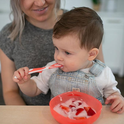 Dr. Brown's Soft-Tip Toddler Spoons with Long Handle for Baby-Led Weaning, BPA Free (Pack of 6)
