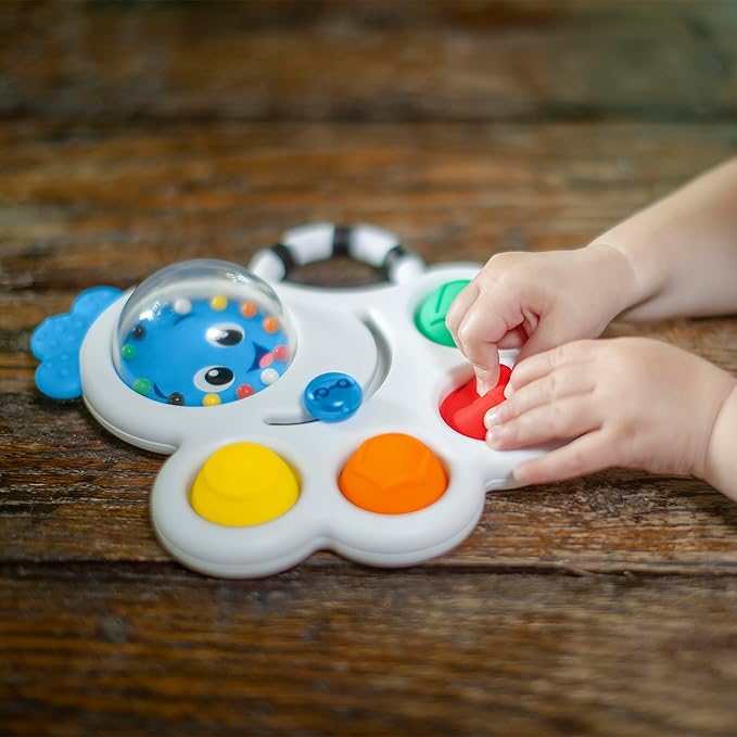 Baby Einstein Octopus 3-in-1 Bubble Pop Dimple Fidget Toy and 6 Months+