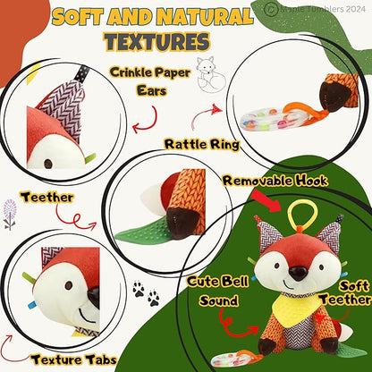 Maple Toys 5-in-1 Multi-Sensory Toy with Teethers, Rattles