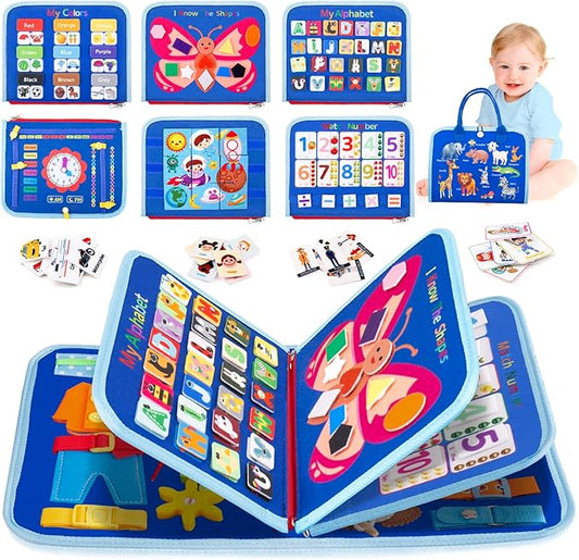 HONGDDY Busy Board Montessori Toys for Toddler, Sensory Board Toy