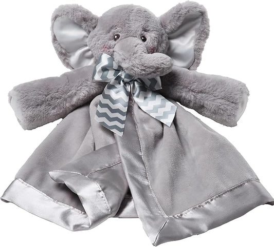 Bearington Baby Lil' Spout Snuggler, 15 Inch Gray Elephant Plush