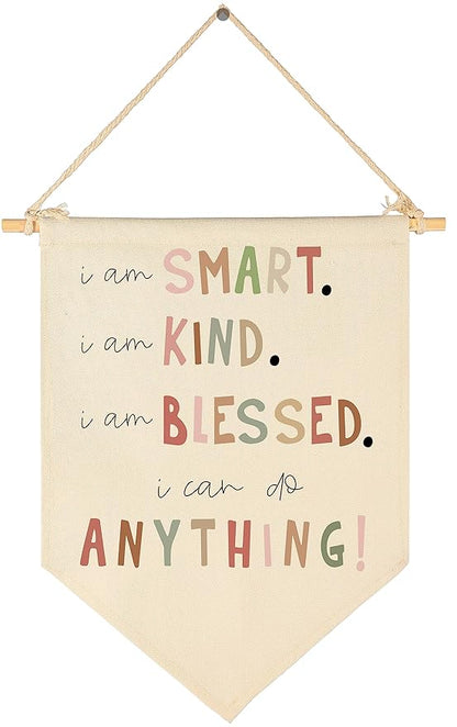 Positive Encourage Inspirational Flag Sign Gifts for Baby Newborn Boys