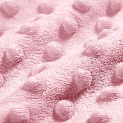 DaysU Silky Micro Soft Plush Baby Blankets for Girls with Print Animal Pattern and Soothing Raised Dots, Double Layer Bed Throws for Baby Crib 30x40 Inches