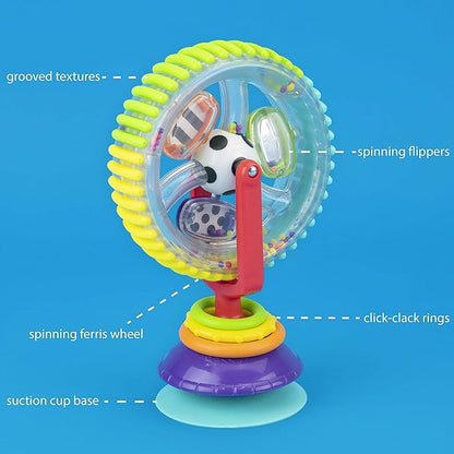 Sassy Wonder Wheel Spinning High Chair Tray Toy, Age 6+ Months