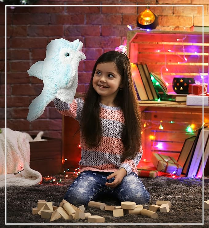 DolliBu Dolphin Plush Hand Puppet for Kids - Soft Plush