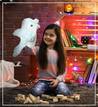 DolliBu Dolphin Plush Hand Puppet for Kids - Soft Plush