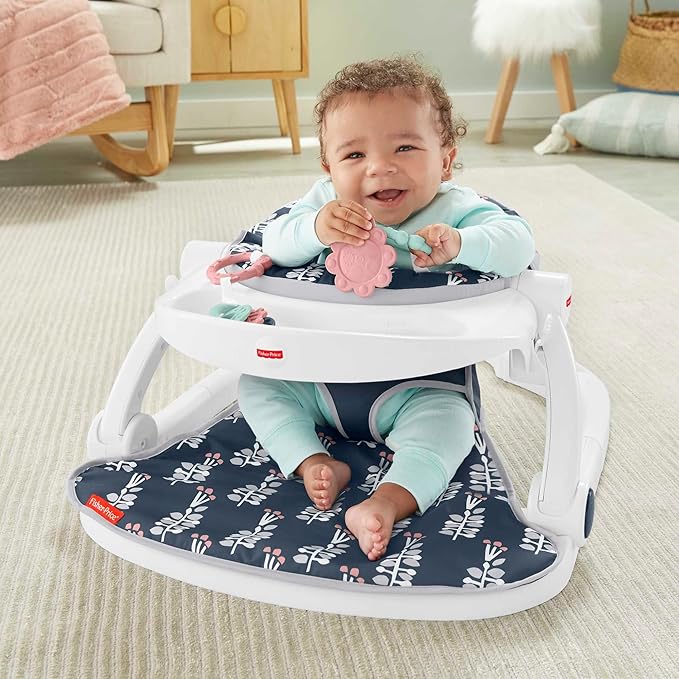 Fisher-Price Portable Baby Chair Sit-Me-Up Floor Seat With Snack Tray