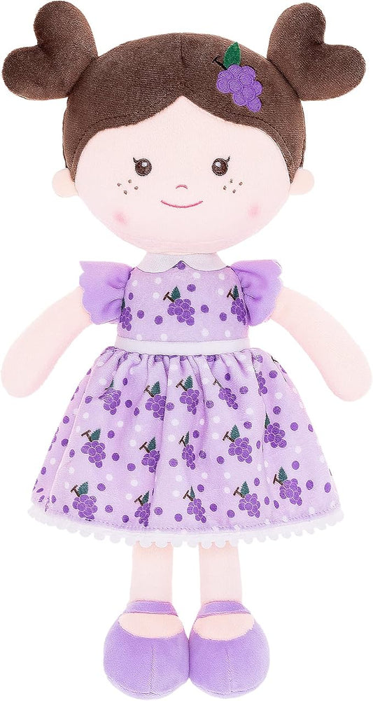 Onetoo Plush Rag Doll Soft Baby Doll for Girls First 14"