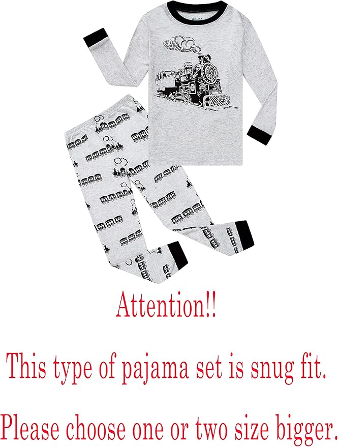 Family Feeling Little Big Boy Pajamas Sets 100% Cotton Pjs