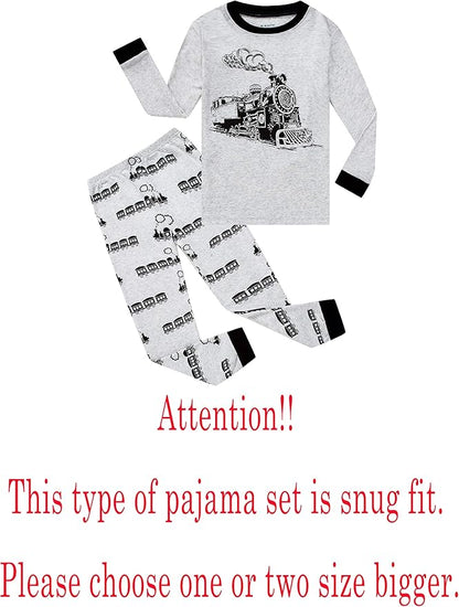 Family Feeling Little Big Boy Pajamas Sets 100% Cotton Pjs