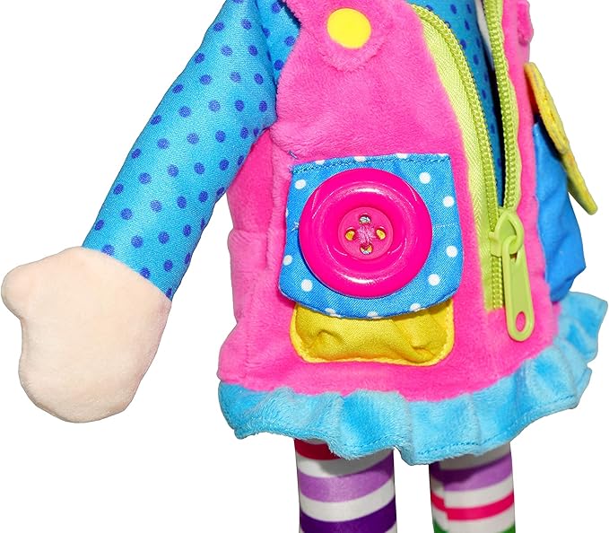 June Garden 15.5" Dressy Friends Belle - Educational Stuffed Plush Doll for Kids and Toddlers 2 Years and Up