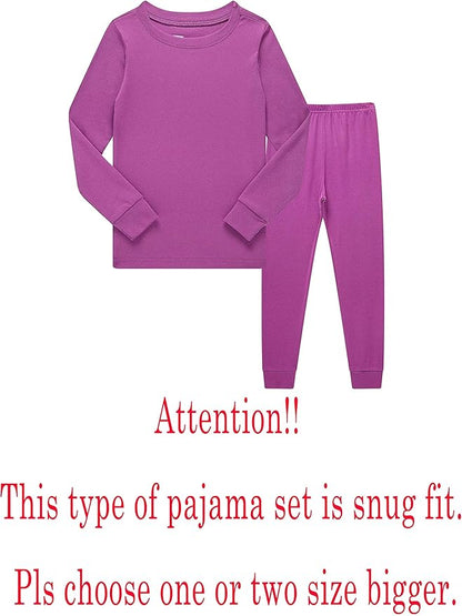 Family Feeling Little Big Boy Pajamas Sets 100% Cotton Pjs
