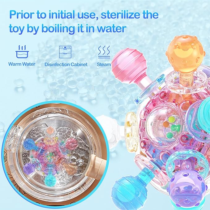 Baby Sensory Teething - Infant Teethers Montessori Toys for 0-6 6-12 Months