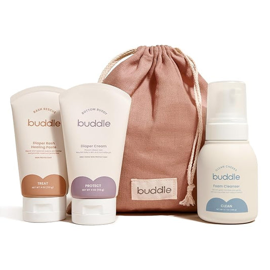 Diaper Rash System - Foaming Cleanser, Diaper Rash Paste & Diaper Cream Bundle 3 pc
