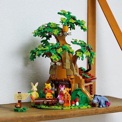 LEGO Ideas Disney Winnie The Pooh 21326 Building Set - Home Décor Collectible Gift with Piglet Minifigure and Eeyore Figure, Pooh Bear House Opens for Easy Access