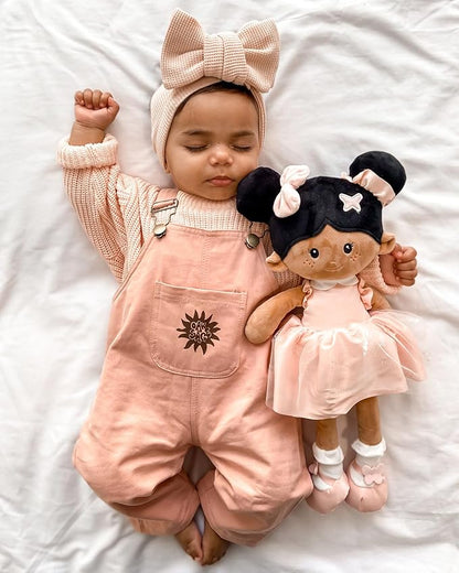 Soft Black Baby Doll for Toddlers 1-3 (16''), African American Baby Doll Girl for Birthday Gift