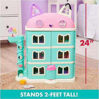 Gabby’s Dollhouse, Purrfect Dollhouse with 15 Pieces including Toy Figures, Furniture, Accessories and Sounds, Kids Toys for Ages 3 and up