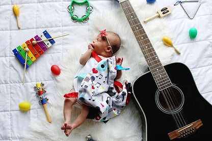 Baby Jack & Co 8x8??Music Lovey Tag Toys for Babies - Baby Crinkle Toys
