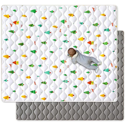 Premium Foam Baby Play Mat 6 ft x 4 ft, Extra Large Activity Playmats for Babies