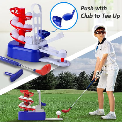 iPlay, iLearn Kids Golf Toys Set W/Left & Right Club Head 3 4 5 6 7 8