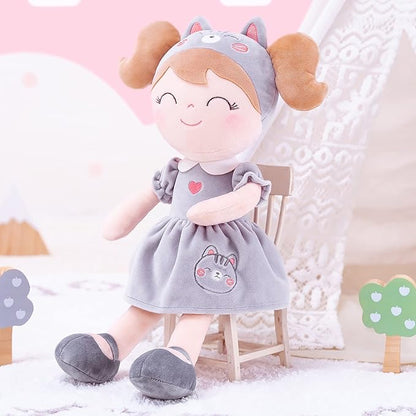 Gloveleya Baby Doll Girl Gifts Soft Plush Kitty Cat Dolls 12" with