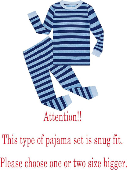 Family Feeling Little Big Boy Pajamas Sets 100% Cotton Pjs