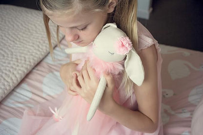 Lilly The Bunny | Beautiful Cream Cotton Linen Plush Doll with Floppy Ears, Arms & Legs