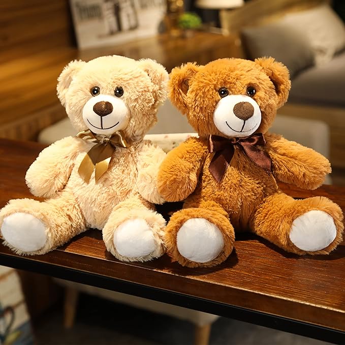 Teddy Bear Plush Cute Stuffed Animal Toys Pillow Bear Doll (13.7In/35CM, Pink)