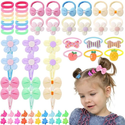 156 Pcs Toddler Hair Ties Girls Hair Accessories, Baby Hair