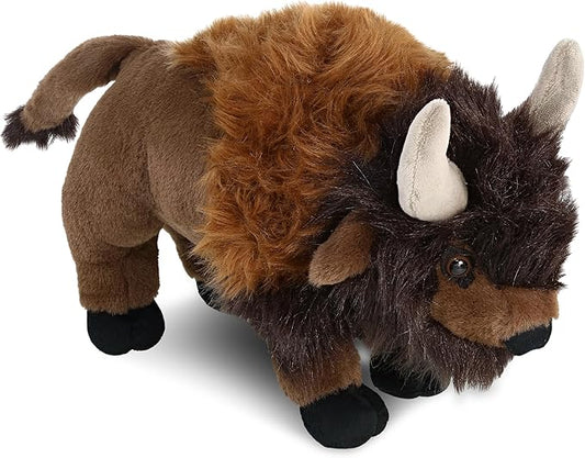 DolliBu Buffalo Super Soft Stuffed Animal, Cute Realistic Stuffed Animals for Girls 13 Inches