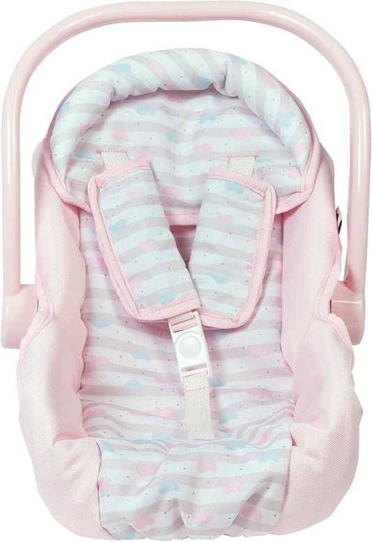 Adora Baby Doll Car Seat Carrier with Removable Seat Cover - Machine Washable, Fits Most Dolls & Plush Animals Up To 20” 2+ -