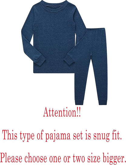 Family Feeling Little Big Boy Pajamas Sets 100% Cotton Pjs