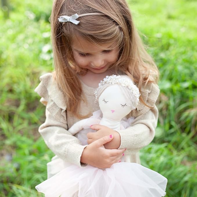 MON AMI Ballerina Stuffed Doll - 22”, Plush Ballerina Doll for Girls