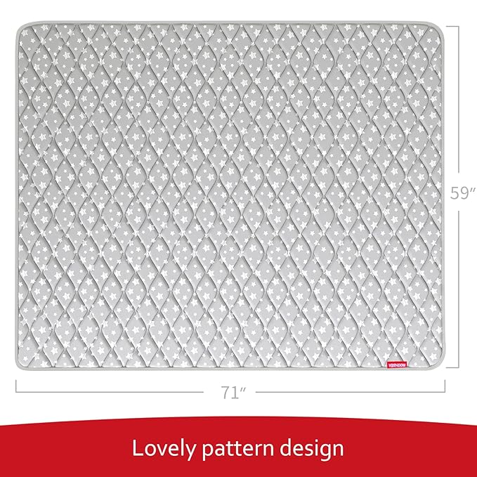 Premium Foam Baby Play Mat 71''x59'', One-Piece Crawling Mat Non Slip Cushioned Baby Mats for Playing 71x59 Inches
