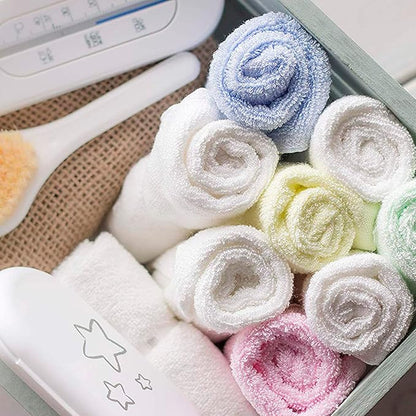 Jumpy Moo's Baby Washcloths - 100% Rayon from Bamboo, Ultra Thick 10x10 inches