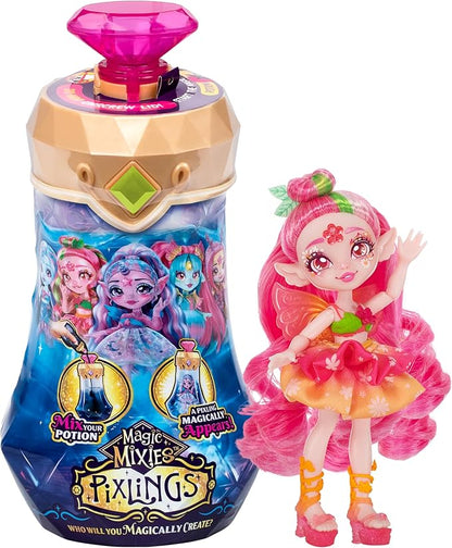 Magic Mixies Pixlings. Faye The Fairy Pixling. Create and Mix A Magic Potion That Magically Reveals A Beautiful 6.5" Pixling Doll Inside A Potion Bottle! Who Will You Magically Create?