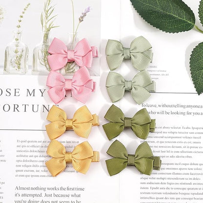 C횋LLOT Baby Hair Clips, 50PCS 2" Fully Lined Hair Bows for Girls